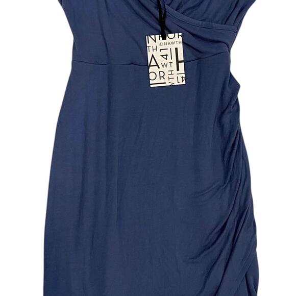 41 Hawthorn Women's Fraidy Knit Blue Surplice Dress Size Medium - Picture 4 of 9